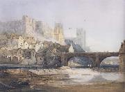 Samuel Prout Part of Durham Bridge (mk47) USA oil painting artist